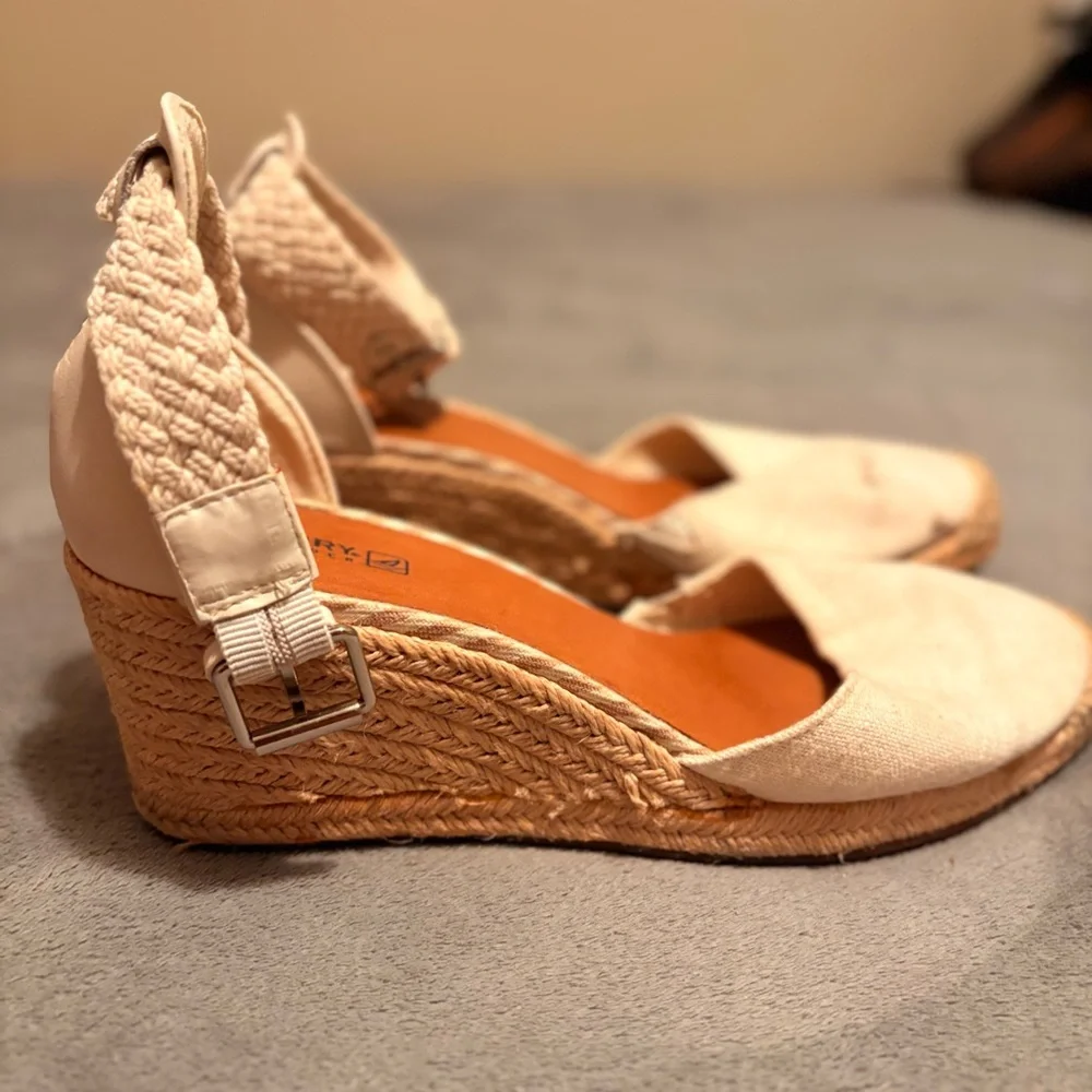 Sperry TopSider Size 10 | Tan and White‎